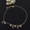 Brand Letter Designer Pendants Pearl Chains Design Necklaces Jewelry Men Womens 18K Gold Titanium Stainless Steel Crystal Neckalce Fashion Wedding Birthday Gift