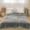 Winter Throw Blanket for Bed Fluffy Plaid Blankets on The Sofa Solid Color Bedspreads Decorative King Size Coral Fleece Blankets 240307