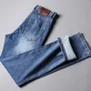 Jeans pour hommes Mode d'été Casual Pantalon extensible respirant confortable Tendance en léger