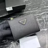 Lyxdesigner plånbok för kvinnor män korthållare märke casual mode plånböcker mynt pursar påsar korthållare svart