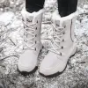 Boots Shoes for Women Platform Working Boots New Woman Winter 2023 Calf Boots Waterproof Plush Outdoor Comfortable Casual Women Boots