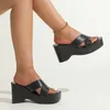 Hausschuhe 2024 Mode Schuhe Für Frauen Im Freien frauen Sommer Casual Solide Keile Plattform Weibliche Zapatos