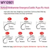 Bimoo 500pcs High Carbon Steel Barb Barbless Fly Tying Hook For Dry Wet Nymph Jig Streamer Caddis Trout Fishing Lures 240312