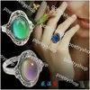 Band Rings Band Rings Vintage Retro Color Change Mood Ring Oval Emotion Feeling Changeable Temperature Control Rin Wmtfzr Dhgarden 821 Q2 Drop D Dhqnx