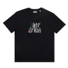 män designer tshirt y2k skjortor par high street trendiga märke hip-hop stil t-shirt mångsidig