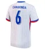 Maillots de Football 2024 MBAPPE 축구 유니티 프랑스 벤제마 축구 셔츠 TCHOUAMENI FRANCE GRIEZMANN POGBA KANTE MAILLOT FOOT KIT TOP SHIRT 남자 여자 아이 세트