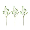 Decorative Flowers 3pack/lot Realistic Artificial Green Plants For Home Decoration Easy To Clean Elegant Eco-friendly