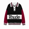 Men's Sweaters Womens 24SS FW High Quality Knitted Sweater 1 Jacquard Flip Neck Colorful Lock Pull Label H240401