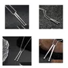 Pendant Necklaces Rock Drumstick Necklace For Men Drummer Gifts Stainless Steel Drum Stick Drop Delivery Jewelry Pendants Dhyd4