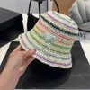 Chapeaux de seau d'été designer chapeaux de paille Caps de luxe Casquette Grass Braid Braid Crochet Crochet Fashion Womens Beach Sunhat Unisexe Visor Snapback Fisherm