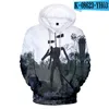 Mannen Hoodies Sirene Hoofd 3D Kids Fashion Sweatshirt Hip Hop Harajuku Jongen/meisje Capuchon Trui Streetwear Tops Winter oversized Kleding