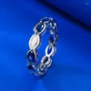 Anéis de cluster Springlady 925 prata esterlina oval corte 3/5 mm safira esmeralda rubi anel de pedra preciosa para mulheres casamento banda jóias finas
