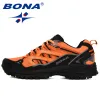 Boots BONA New Designers Popular Sneakers Hiking Shoes Men Outdoor Trekking Shoes Man Tourism Camping Sports Hunting Shoes Trendy