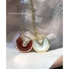 Skruv choker halsband Carter smycken par amulet halsband för kvinnor stål tätning silver 18k tjock rosguldhänge