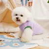 Odzież dla psa pluszowe bluzy zimowy ciepły sweter dla małych psów ubrania futra miękkie puppy płaszcz kamizelki kurtki