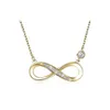 Pendentif Colliers Trendy Fashion Infinity Collier pour femmes 925 Sterling Sier Drop Livraison Bijoux Pendentifs DH3HY