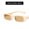 2 pcs Mode Designer de luxe Personnalité Petit cadre Lunettes de soleil carrées 2021 Nouvelles lunettes de soleil populaires Tendance Femmes Lunettes de soleil concaves