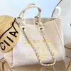 Bolsas de cartas de letra de luxo CC Totes Handbag Fashion Canvas Bag Womens Ladies Brand Ch Bolsas de designer bordadas