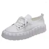 Casual Shoes Big Size Women Flats Oxford Female 2024 Spring Autumn White Platform Loafers Ladies Canvas Sneakers Zapatos
