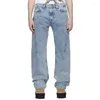 Jeans da uomo Streetwear Y/progetto Uomo Denim Y2k Abbigliamento Sfumatura di colore Pantaloni larghi da trascinamento Abbigliamento donna Stile vintage