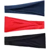 Elastisk yogasport pannband som kör hårband turban utomhus gym svettband sport fitness bandage mode kvinnor män hårband accs