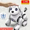 Touch Control Gesture Sensor Pet Dog Toy Can Shake Head Speak Story Singing Dancing Walking RC Robot Kid Friend Gift Boy 240321