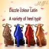 Dance Shoes BD 2318 Breathable Friendship Mid Heel Latin Imported Satin Global The Most Professional