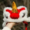 Dog Apparel Chinese Lion Dance Hat Spring Festival Pet Year Style Celebration For Pography