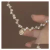 Autres accessoires de mode Sud-Coréen Tamsui Natural Pearl Bracelet Femmes 2022 Light Luxury Ins Junior Design High Grade Friend Ha Otyc7