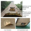 Namioty namioty i schroniska Piramida kempingowa ze śnieżną spódnicą Ultralight Outdoor Plecak namiot z wewnętrznym namiotem w podnośniku 4-6 osobisty Wodoodporny namiot Hot 240322