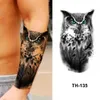 50pcs en gros imperméable autocollant de tatouage temporaire tigre lion loup forêt homme grande fleur sexy femmes corps bras art faux tatouages 240311