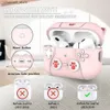 Capa de acessórios para fone de ouvido para novo AirPod Pro, capa fofa de silicone Sof Skins, acessórios de fone de ouvido, bolsa de fone de ouvido fofa de gato de desenho animado para Air Pods Pro 2 3Y240322