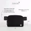 Naylon Teedy Waistpack Lulu Her Yerde Kemer Çantası Lululemens Kadınlar 2L Büyük Bel Luxurys Tote Serseri Göğüs Yoga Çantası Fanny Pack Sport Omuz Tasarımcısı Debriyaj Çantaları