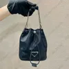 Nylon-Beuteltasche, Spiegelqualität, Designer-Damen-Designer-Nylon-Handtasche, Mini-Tragetasche, kleine Luxusartikel, lange Kette, Schulter-Crossbody-Taschen, Geldbörsen, passende Box