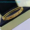 2024 Jewelry Designer Brand Vanl Cleefl Arpelsbracelet Kaleidoscope I Womens Clover smal ljus lyxspänne armband rosguld 18k