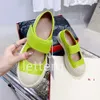 Designer Shoes Ma Woman Low Top Green White Pommel Cowhide Rubber Sole Top Luxury Shoe Leather Lace Up Shoes With Dust Bag