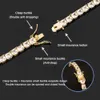 Goldleaf Pass Tester Princess Cut D VVS Diamond Chain Sterling Sier Iced Out Moissanite Tennis Bracelet
