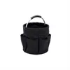 Colheres preto portátil dobrável saco de armazenamento ferramenta de jardinagem manual adereços compras cesta de acampamento