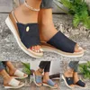 Casual Shoes Women's Beach Slope Heel Platform Slippers For Women Slipper Booties Teal