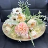 Dekorative Blumen, DIY-Party-Dekoration, simulierte Rose, 10 Farben, Festival-Zubehör, Vintage-Seide, künstliche Heimdekoration