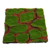 装飾的な花の緑の装飾人工苔ターフマイクロランドスケープ偽のカーペット芝生マットプロップパッドシーン