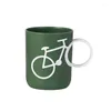 Canecas Bicicleta Lidar com Casal Escova de Dentes Copo PP Caneca para Suco Água Leite Estudante Dormitório Copos 400ml Presentes de Natal