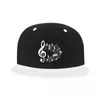 Gorras de bola Festival de música personalizado Nota musical Gorra de béisbol Hombres Mujeres Flat Snapback Hip Hop Papá Sombrero Streetwear