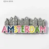 Buzdolabı Mıknatısları Amsterdam Hollanda Kriyojenik Mıknatıs Hadi Hediyelikleri 3D Reçine Hollandalı Soğutucu Sticker Dekorasyon Halk Kültürü Zanaat Hediye Yaratıcılık Y240322