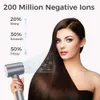 Secador de cabelo Tensky, secadores de cabelo 110.000 RPM Motor sem escova de alta velocidade para secagem rápida 200 milhões de íons negativos Secador de cabelo com controle térmico com bico magnético NÃO