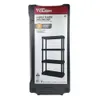 Hyper Tough Black Plastic 4-tier 56.2" H 30"" W X 13.8" D, 280lb Total Capacity