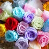 8pcslot Eternal Flower Preserved Rose Flowers 45CM Fresh DIY Material Wedding Party Decor Valentines Day Mothers Gift 240308