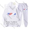 Survêtement Trapstar pour hommes Marque TRAPSTAR Imprimé Sportswear Hommes 16 couleurs Chaud Deux Pièces Ensemble Lâche Sweat À Capuche Pantalon Jogging 261