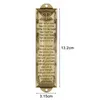 Decorative Figurines Mezuzah Case Door Metal Jewish Plaque For Window Decoration Corrosion Resistant Blessing Gift