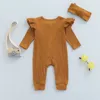 Baby Knit Rompers Baby Boys Jumpsuit Band Automne Baby Girls Vêtements pour les costumes de né pour enfants Sauthotes Infant Vêtements 240319